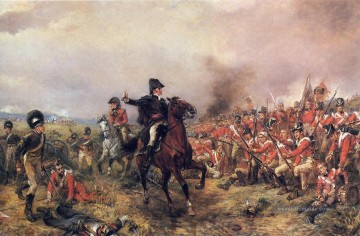 klassisch Werke - Wellington in Waterloo von Robert Alexander Hillingford Military War